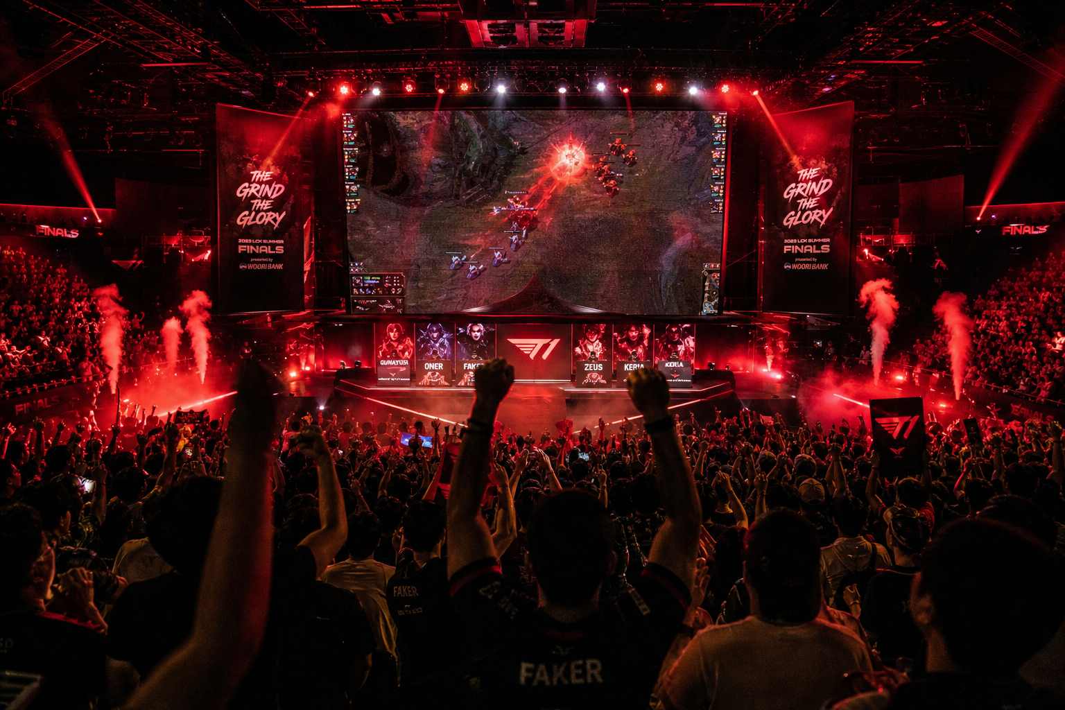 Roaring crowd at a High Flye tournament final